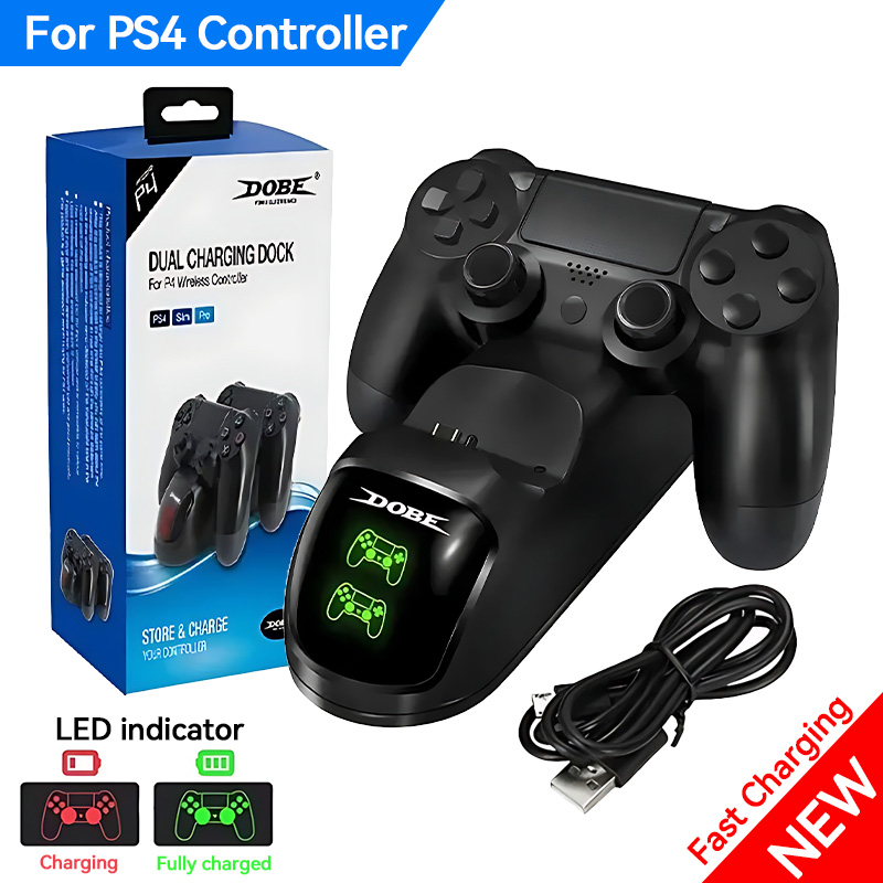 Gaming Console Station - New PS4 Charging Station Wireless Fast
