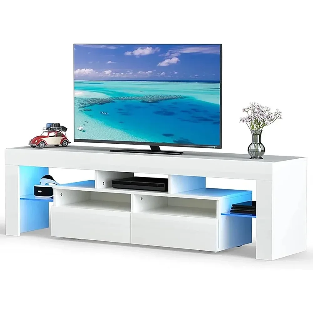 Gaming Console Entertainment Center - Premium Gaming Entertainment Center with Drawers