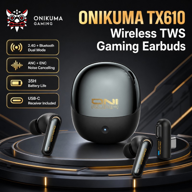 Gaming Console For Your Phone - ONIKUMA TX610 Wireless Gaming Earbuds Dual