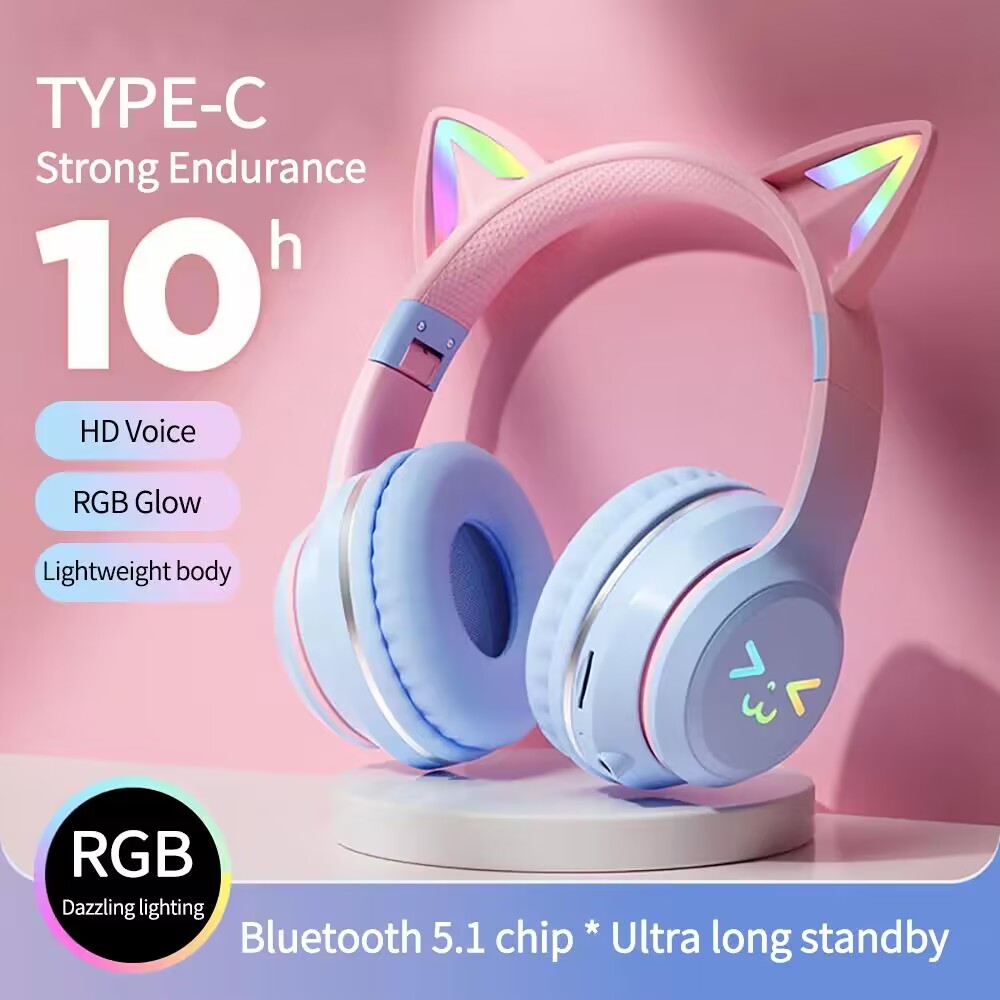Gaming Console For Your Phone - RGB Glow Earphones Wireless Earbuds 5.3