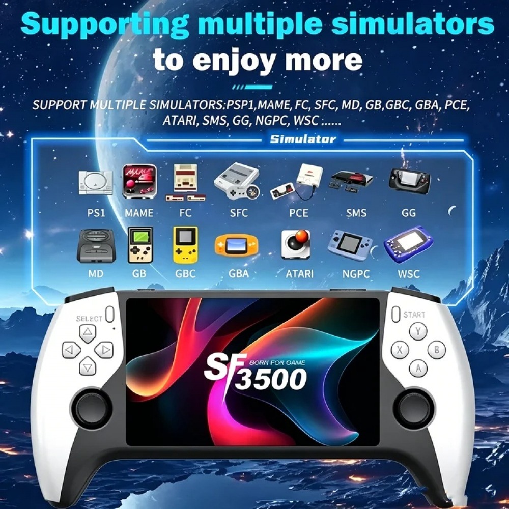 Gaming Console.Emulators - SF3500 5 inch Handheld Game Console