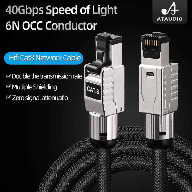 ATAUDIO CAT8 Internet Cord 40G - Lan Cable Gaming 评论和价格