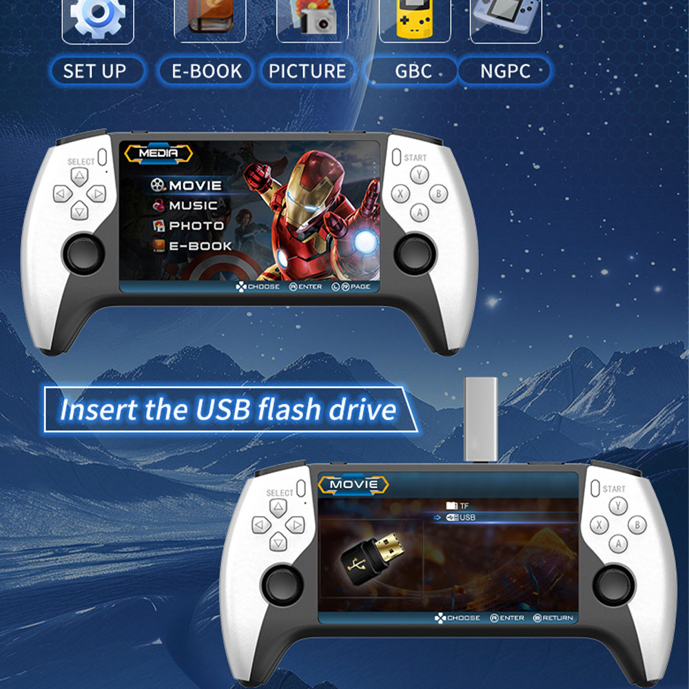 2026 New SF3500 5 Inch Handhel - Gaming Console.Emulators 评论和价格