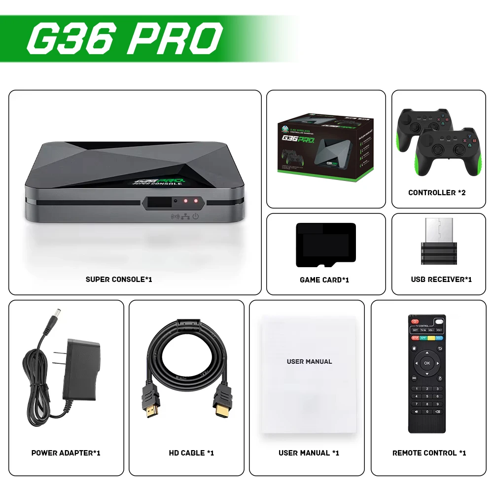 Super Console G36 Pro Retro Vi - Gaming Console Stick 评论和价格