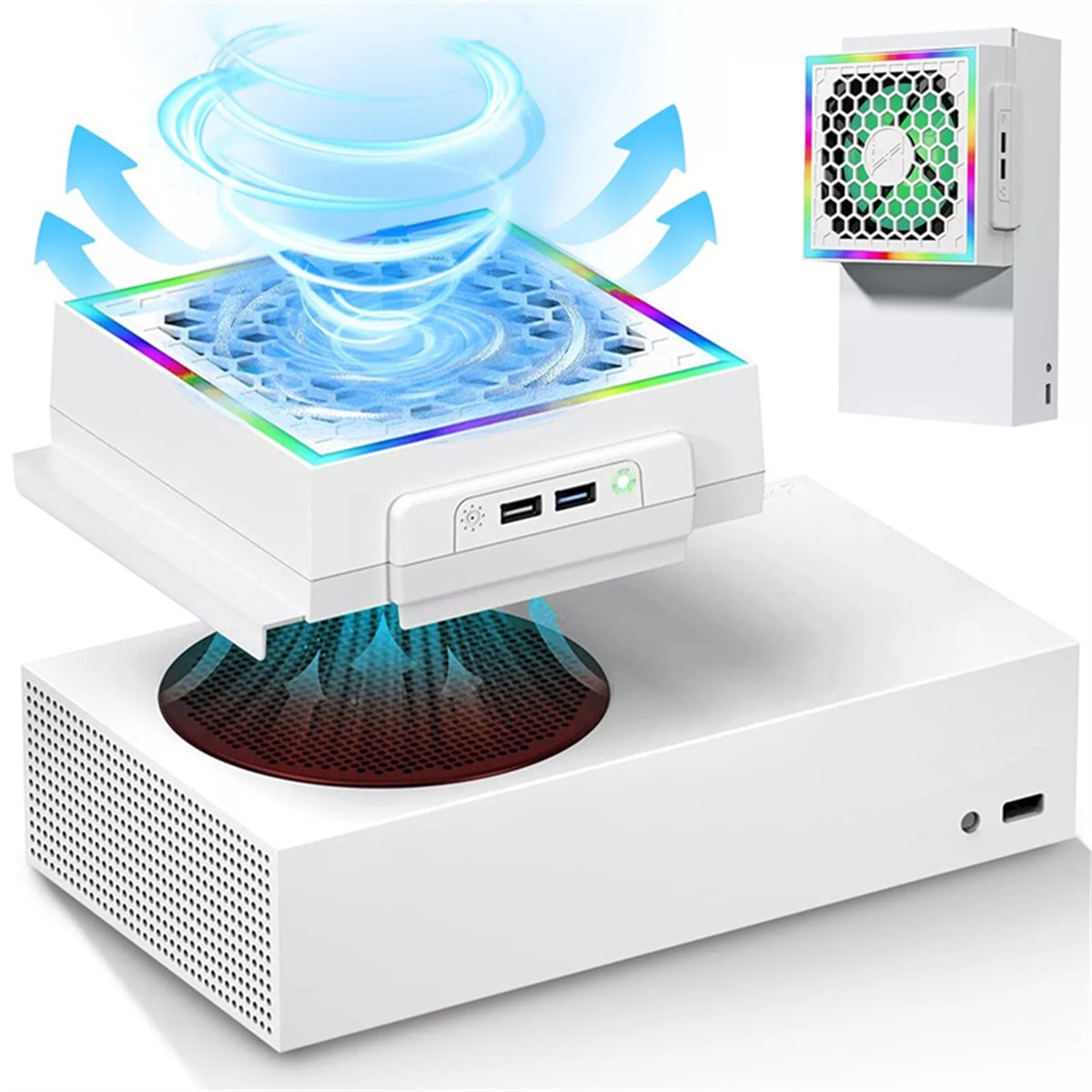 [ABJZ] LED Cooling Fan Atmosph - Gaming Console Xbox Series S 评论和价格