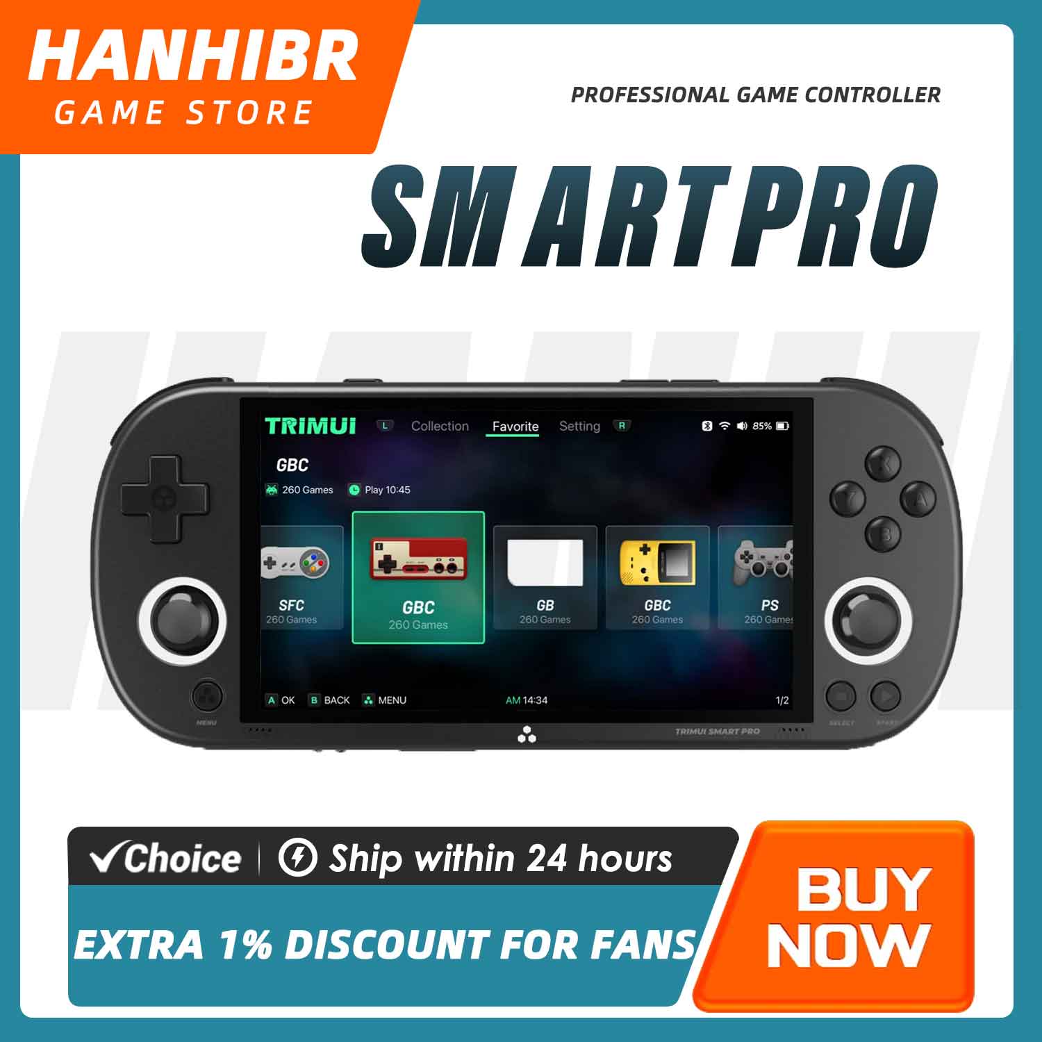 TRIMUI SMART PRO Open Source L - Gaming Console.Emulators 评论和价格