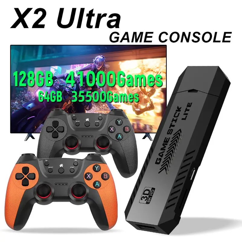 X2 Ultra Pro Retro Game Stick  - Gaming Console Stick 评论和价格