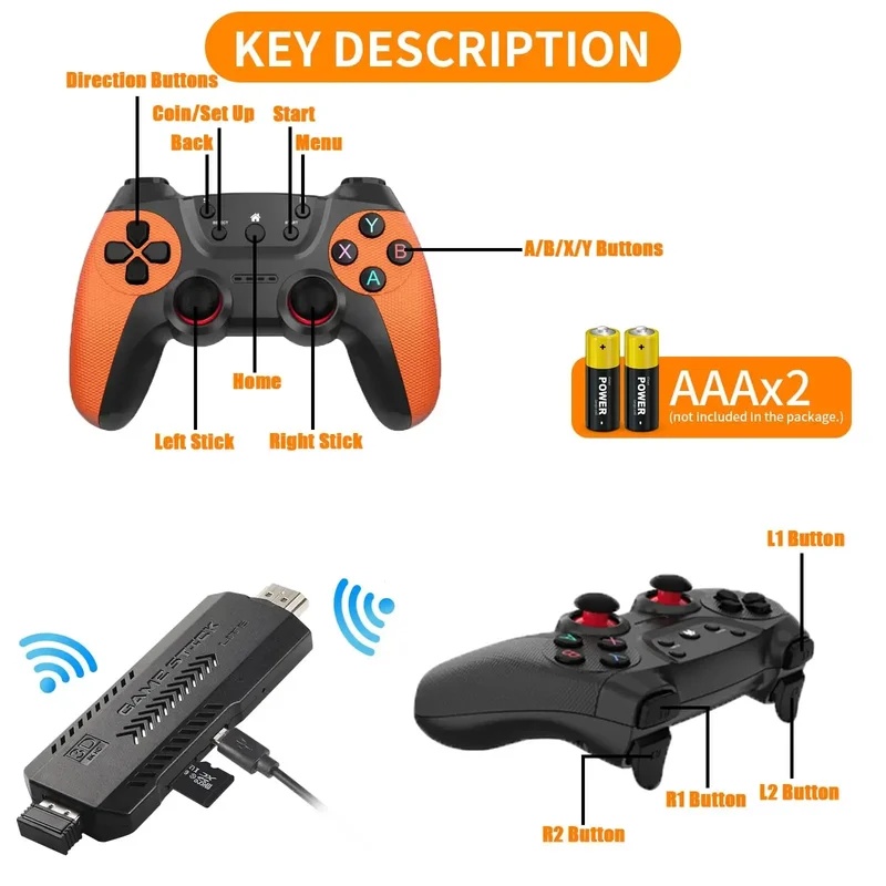 X2 Ultra Pro Retro Game Stick  - Gaming Console Stick 评论和价格