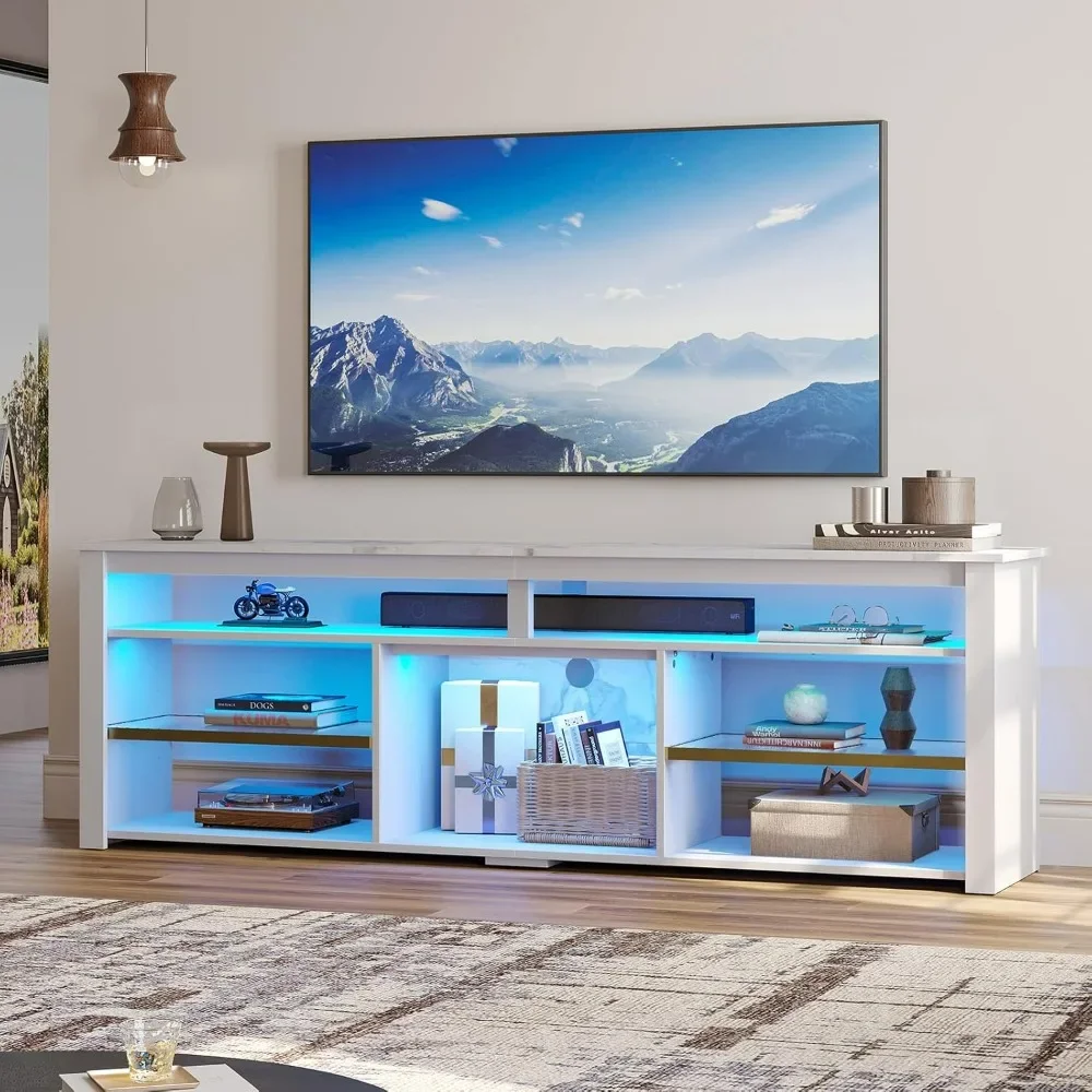 TV Stand for 75 inch TV, Tall  - Gaming Console Entertainment Center 评论和价格