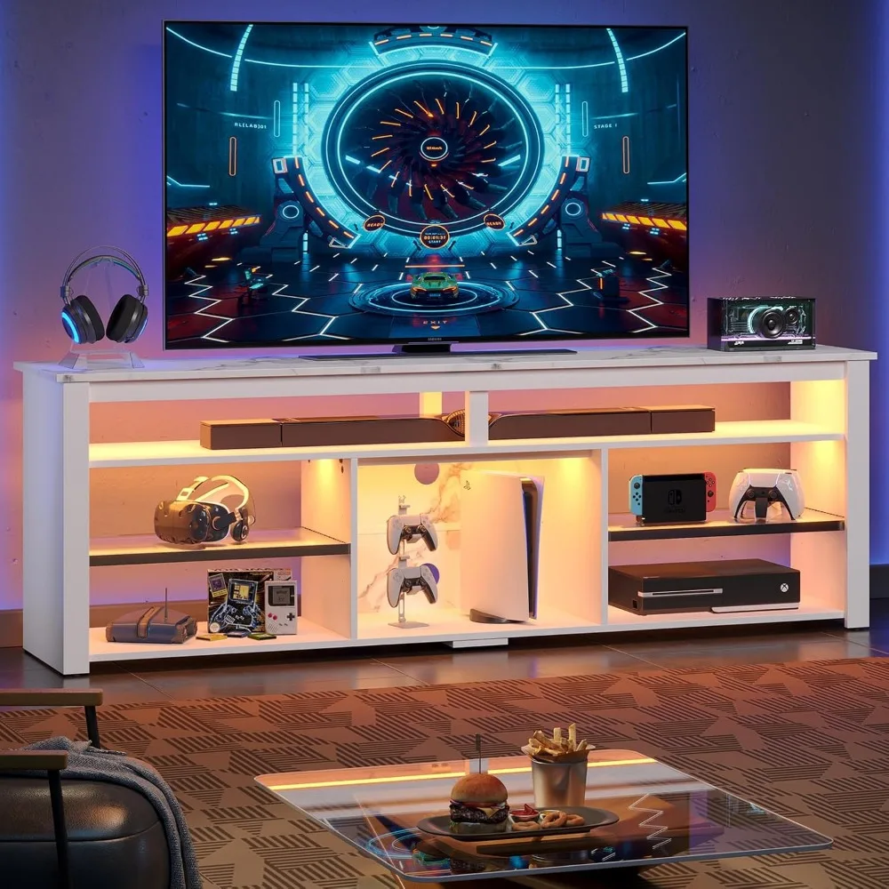 TV Stand for 75 inch TV, Tall  - Gaming Console Entertainment Center 评论和价格