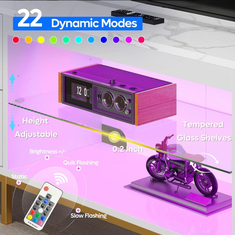 Bestier TV Stand for 75/80/85  - Gaming Console Entertainment Center 评论和价格