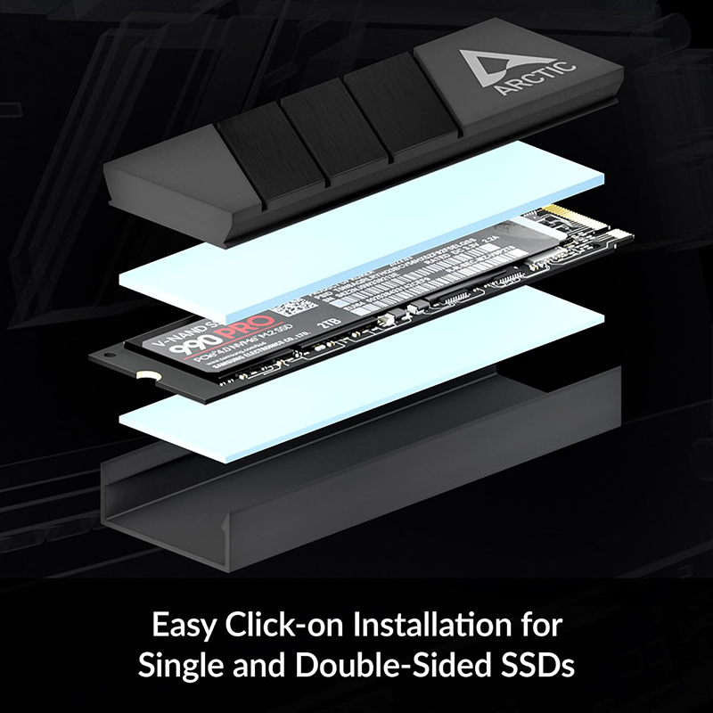 ARCTIC M2 Pro Black heatsink C - Gaming Console And Pc 评论和价格