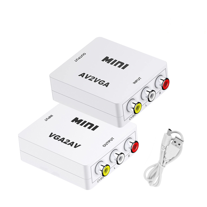 VGA to AV Converter 1080P RCA  - Gaming Console Or Pc 评论和价格