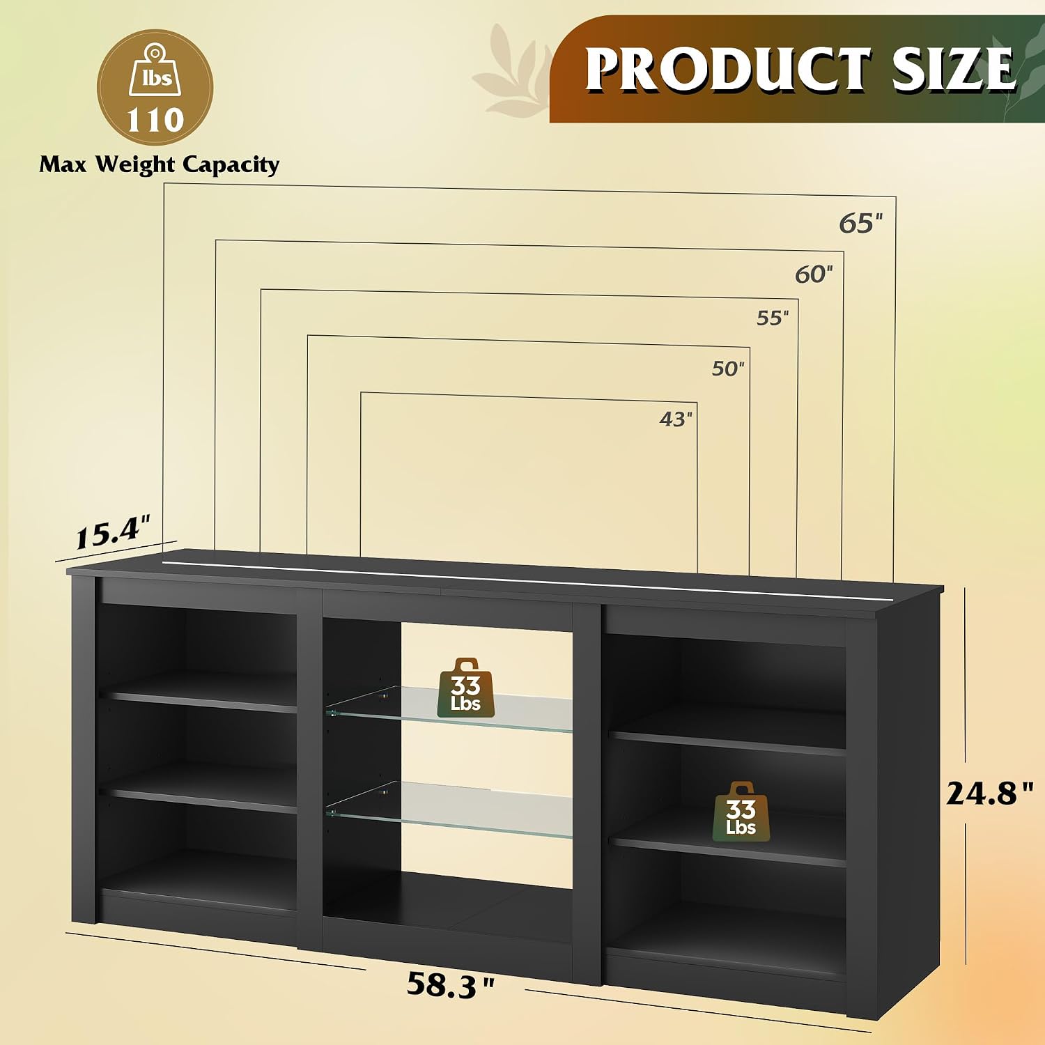 Modern TV Stand Entertainment  - Gaming Console Entertainment Center 评论和价格