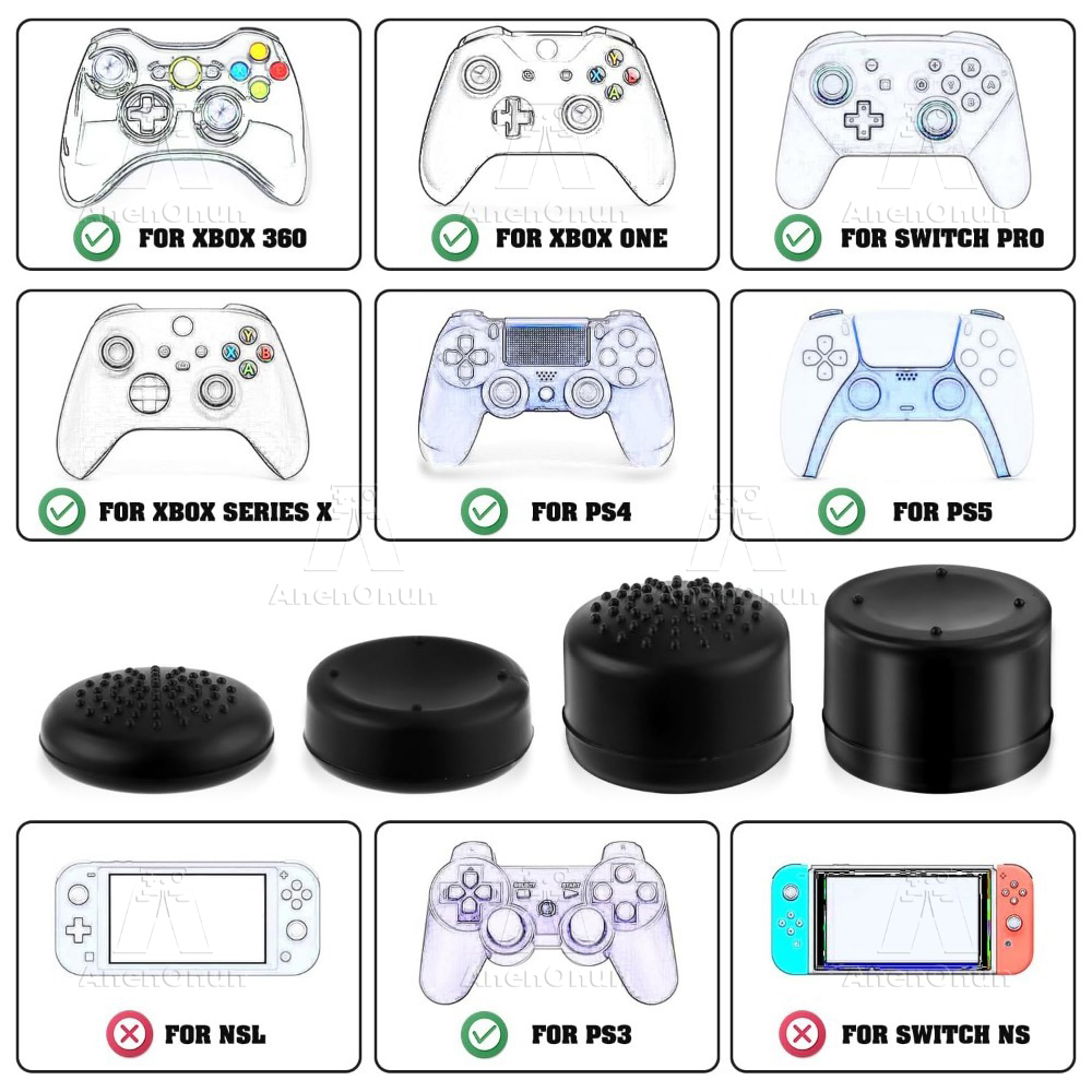 8PCS Thumb Grip Caps Controlle - Gaming Console And Pc 评论和价格