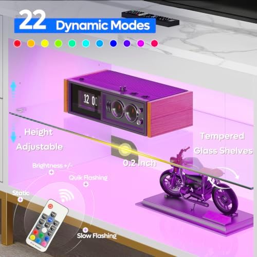 TV Stand for 75/80/85 inch TVs - Gaming Console Entertainment Center 评论和价格
