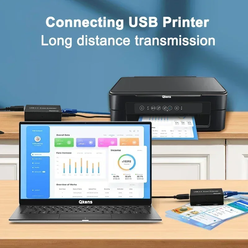 Super USB 2.0 Extender Via Rj4 - Lan Cable Gaming 评论和价格