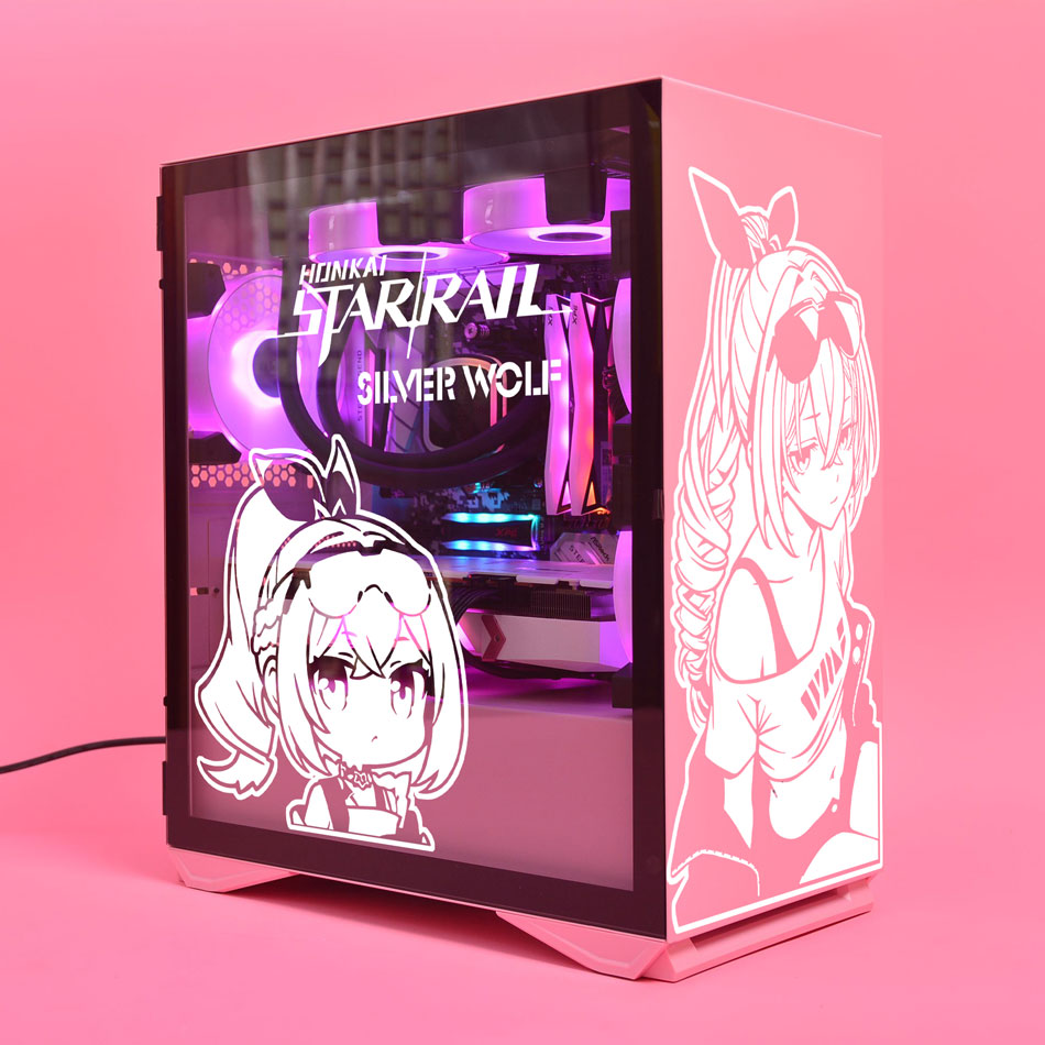 Silver Wolf Anime Stickers for - Console Gaming Pc Case 评论和价格