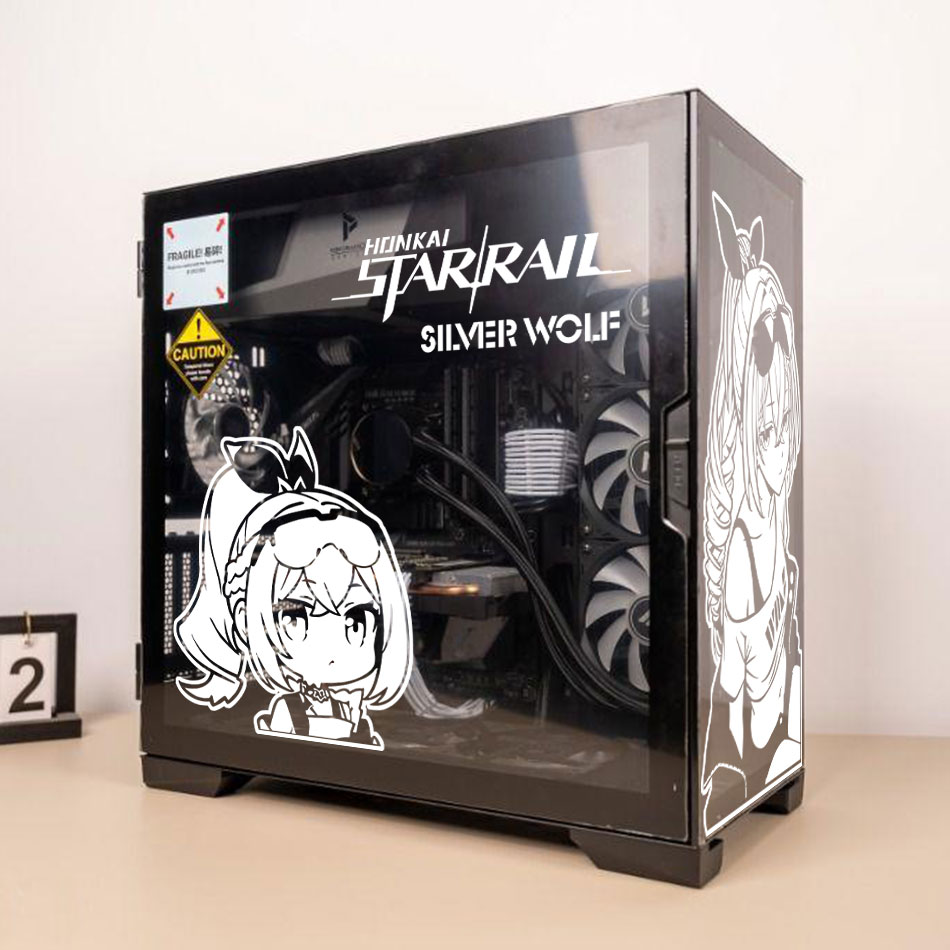Silver Wolf Anime Stickers for - Console Gaming Pc Case 评论和价格