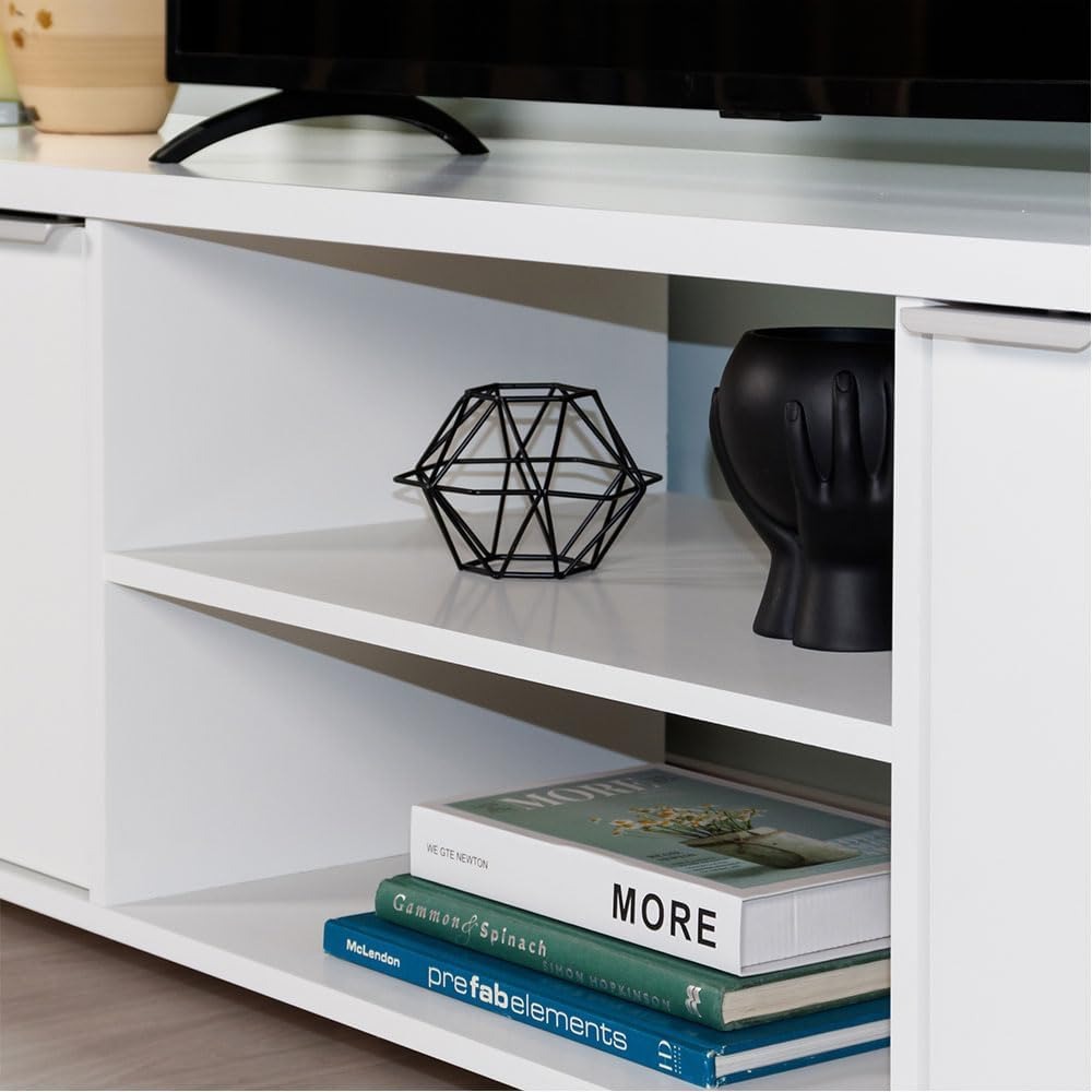 TV Stand Large Media Console w - Gaming Console Entertainment Center 评论和价格