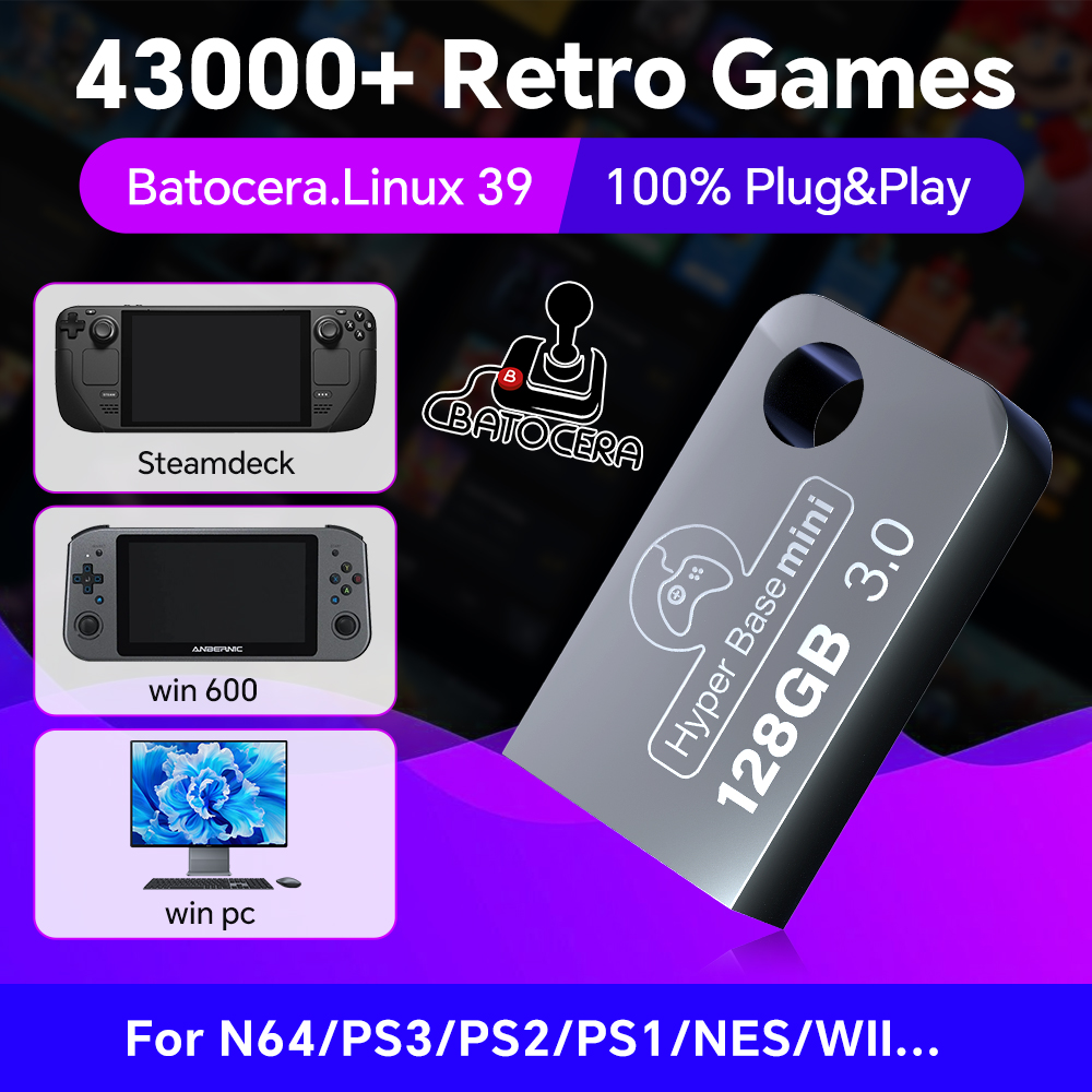 Batocera 128G USB Flash Drive  - Gaming Console Stick 评论和价格